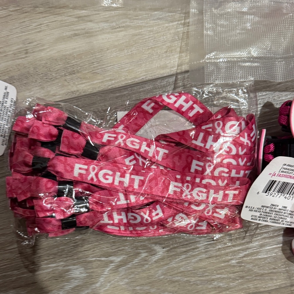 Pink Breast Cancer Awareness Pink Ribbon Set - Picture 12 of 14